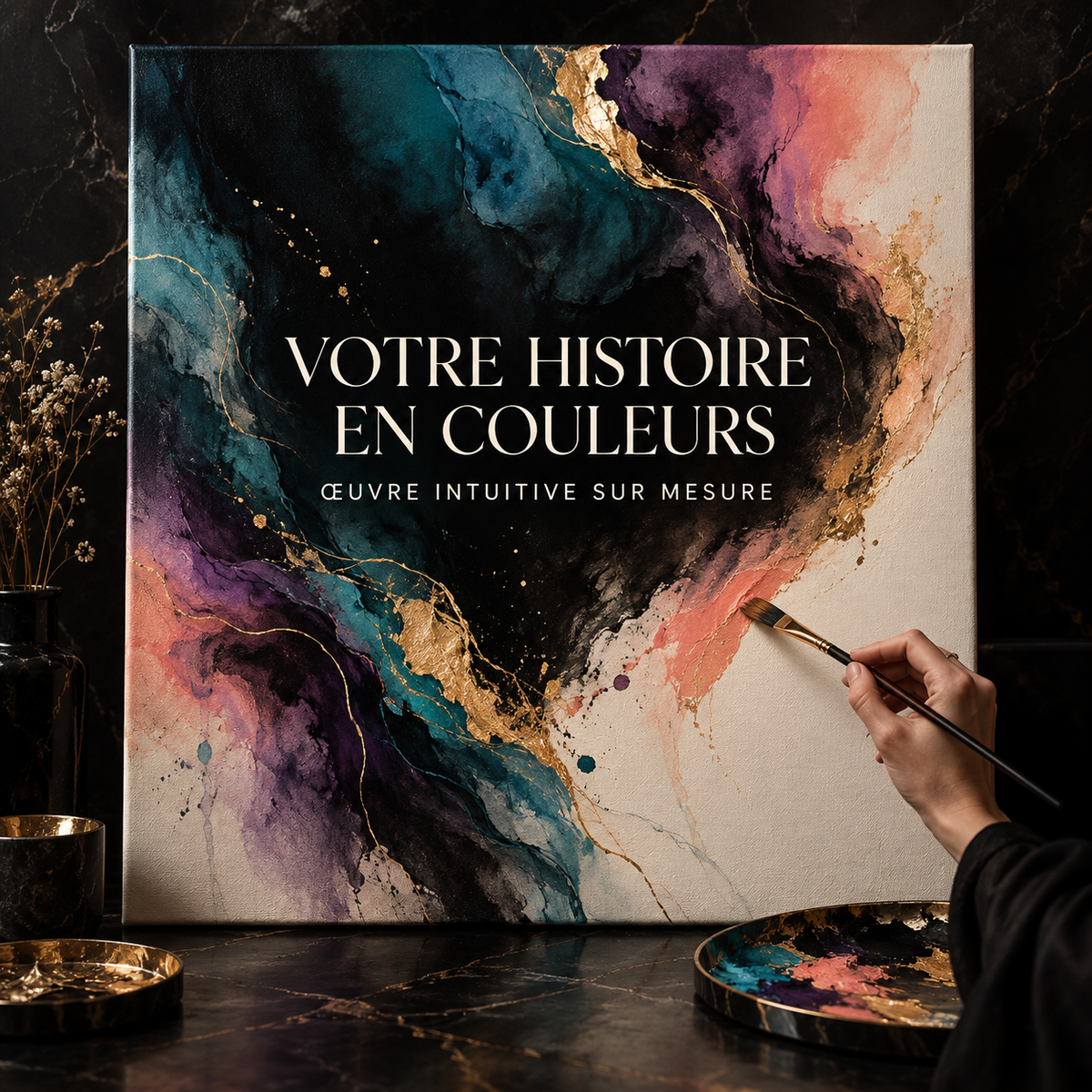 Votre histoire en couleurs — Œuvre intuitive sur mesure